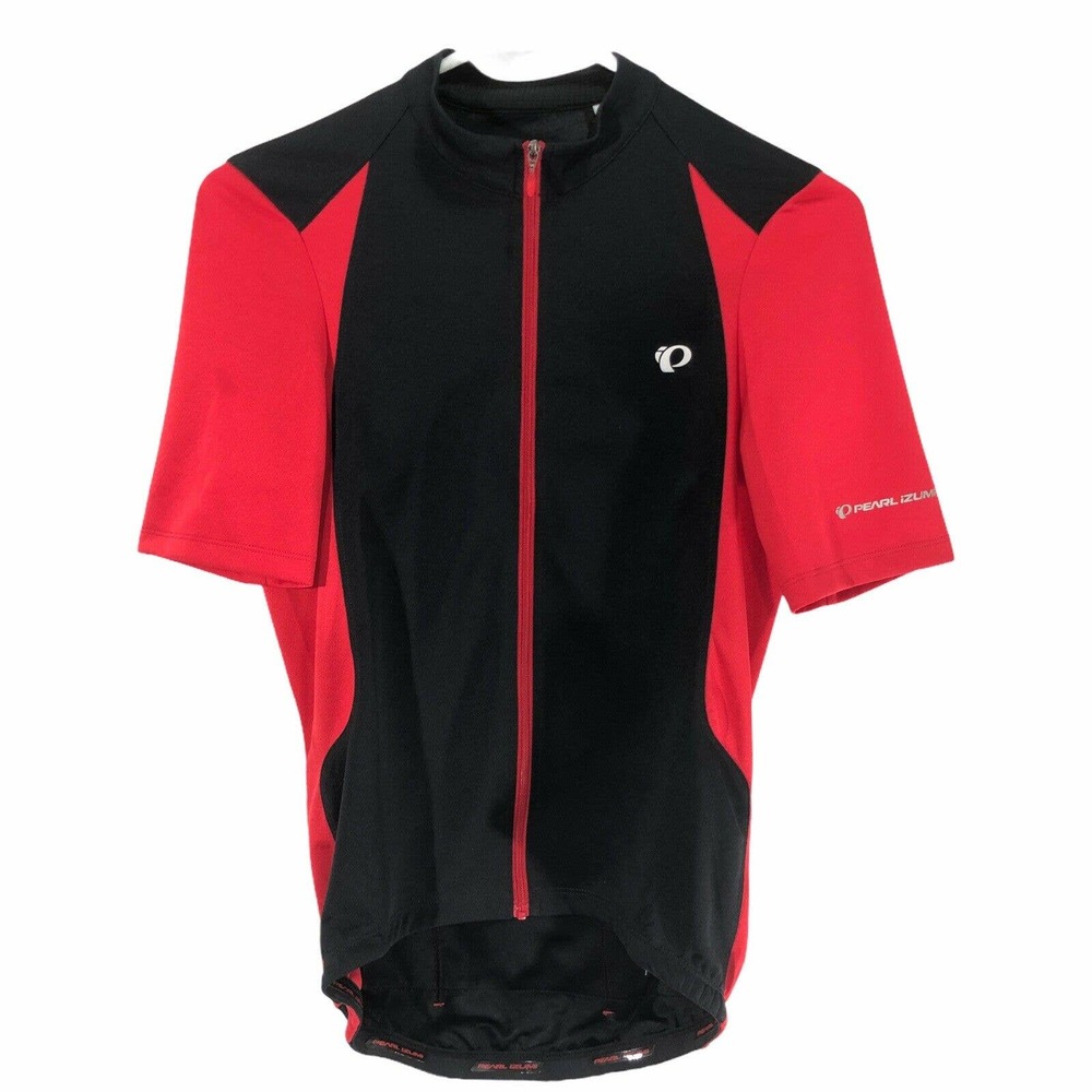 PEARL iZUMi Select Pursuit Cycling Jersey Black True Red Small